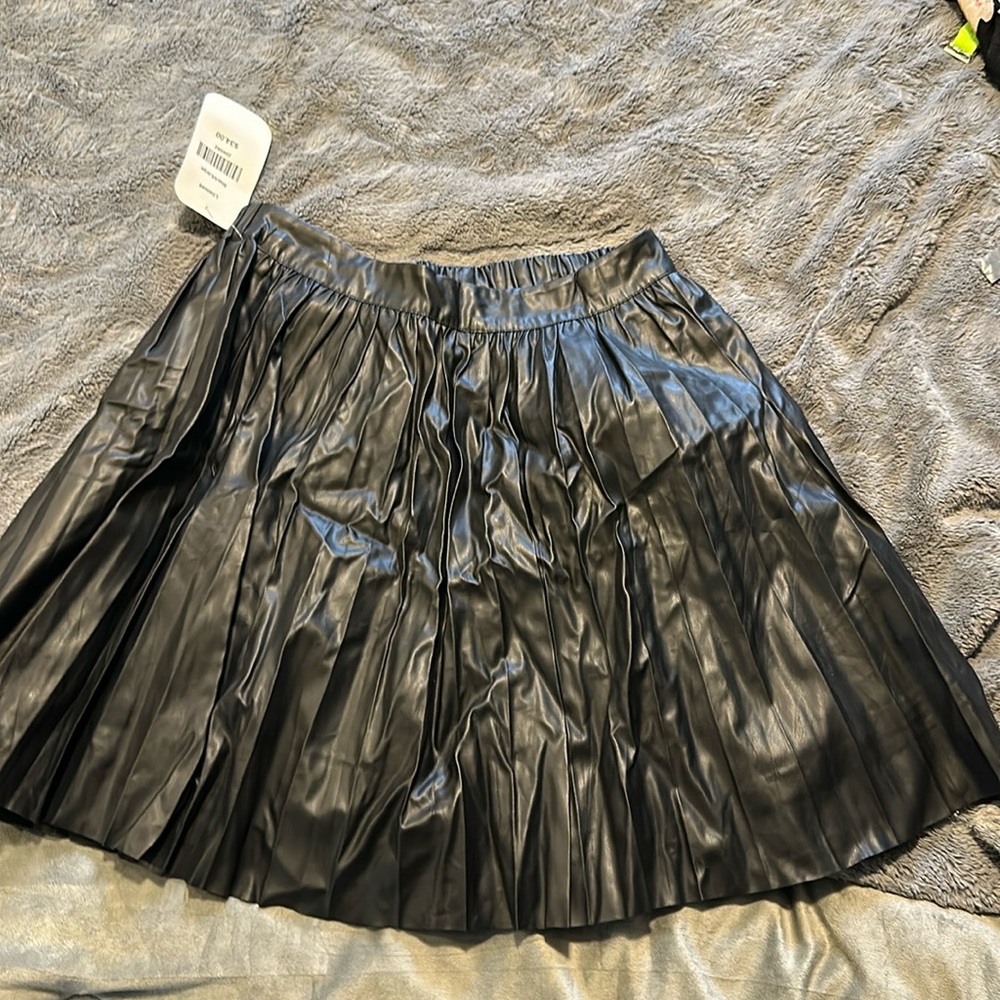 Brand new pleather high waisted skirt